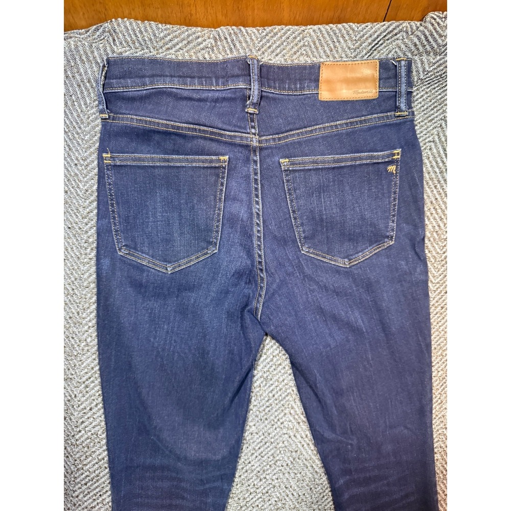 Madewell 9" High-Rise Skinny Jeans Dark Wash Denim Size 27 - Picture 6 of 9